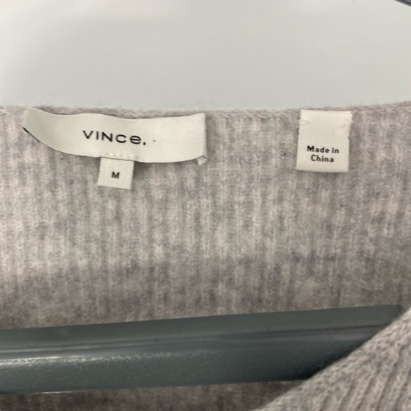 Vince. Wool & Cashmere V Neck Sweater, Size M - Picture 3 of 6